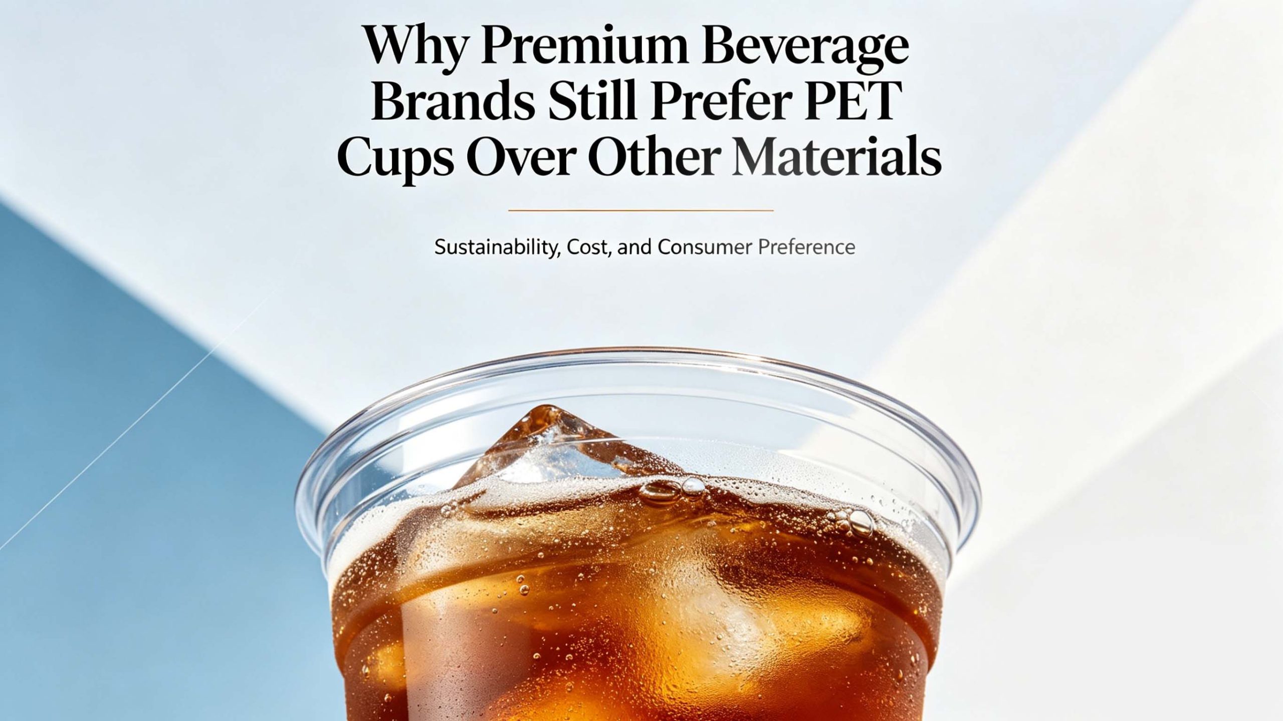 Why Premium Beverage Brands Still Prefer PET Cups Over Other Materials