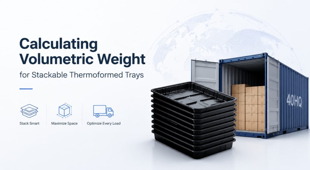 stackable thermoformed trays