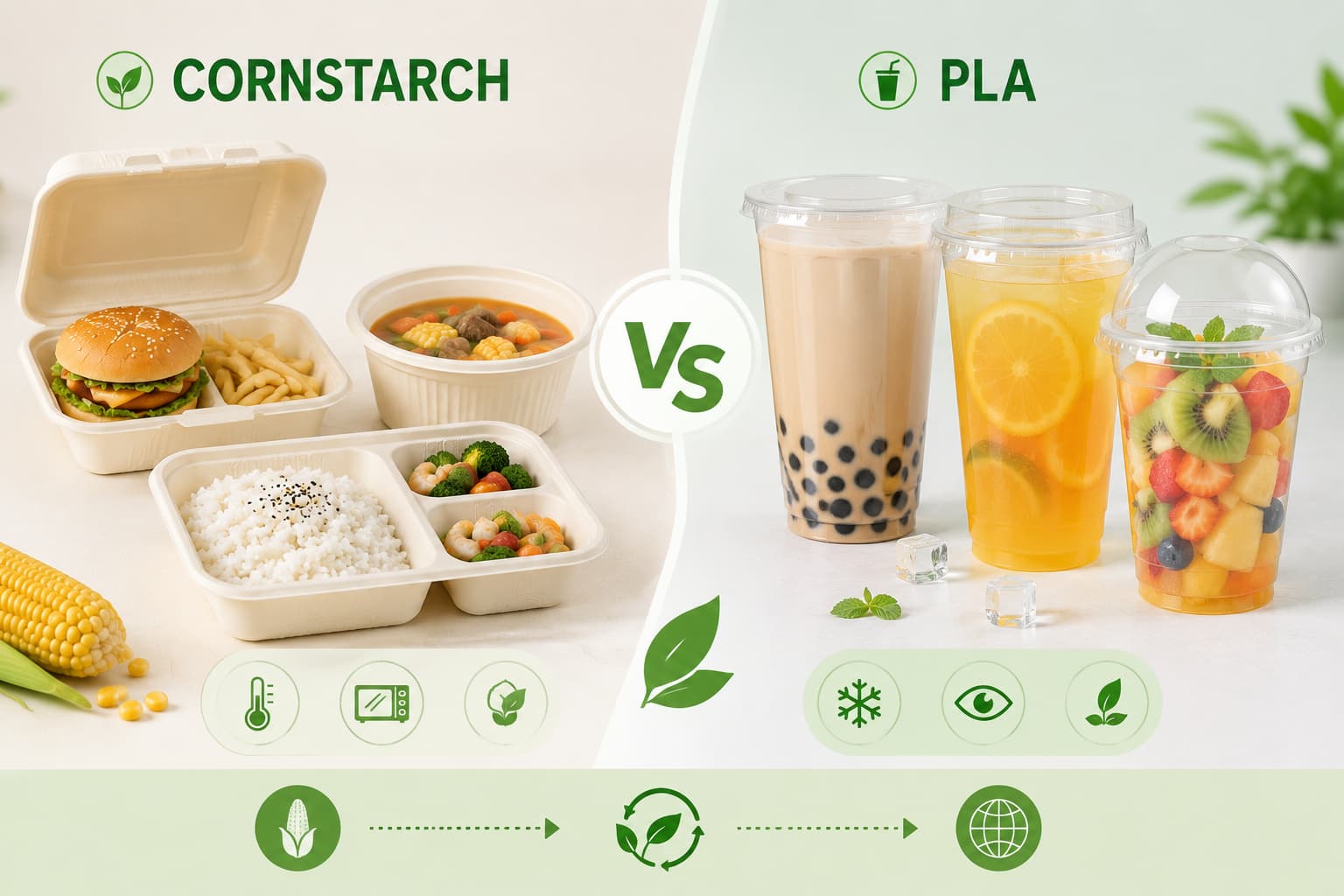 Cornstarch vs PLA Packaging What's the Difference