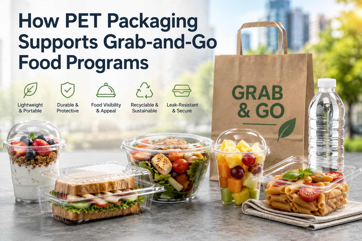 How PET Packaging Supports Grab-and-Go Food Programs