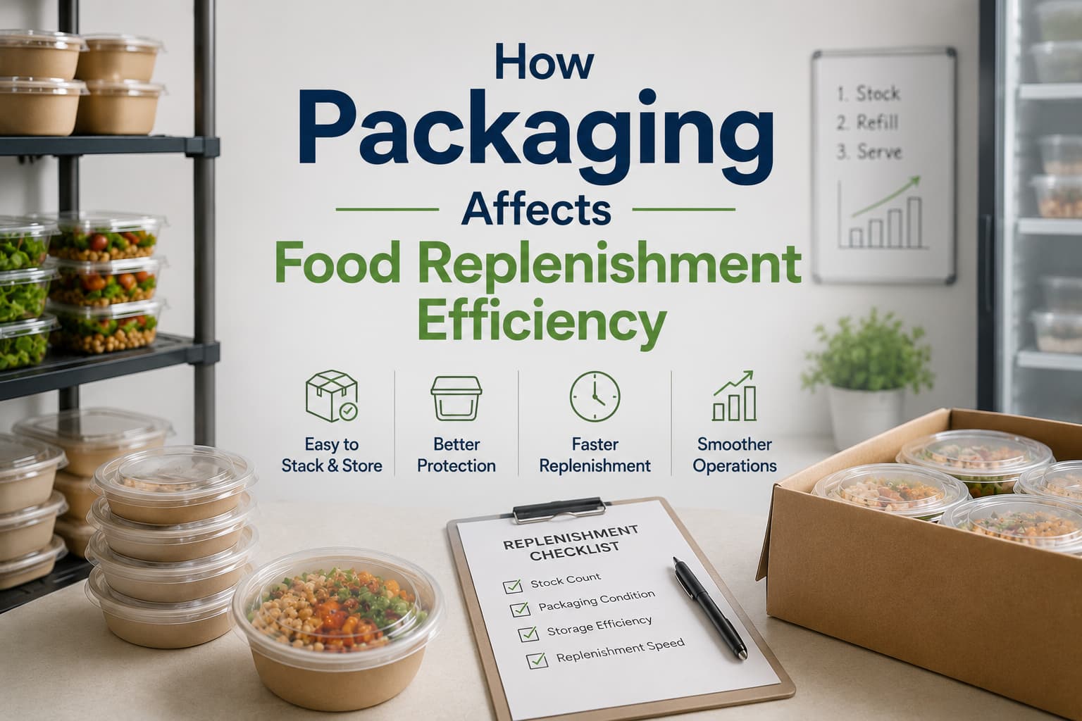 How Packaging Affects Food Replenishment Efficiency