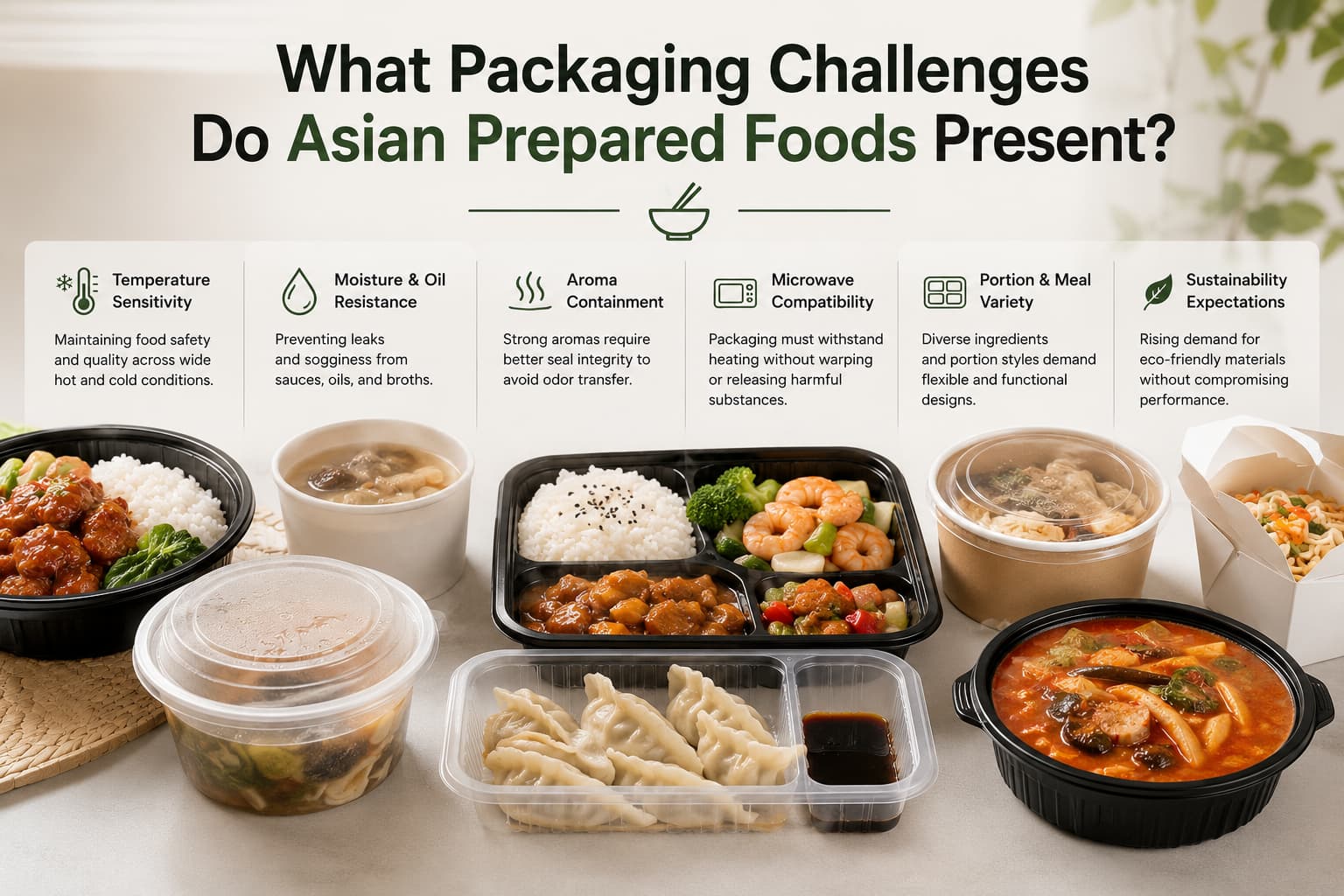 What Packaging Challenges Do Asian Prepared Foods Present