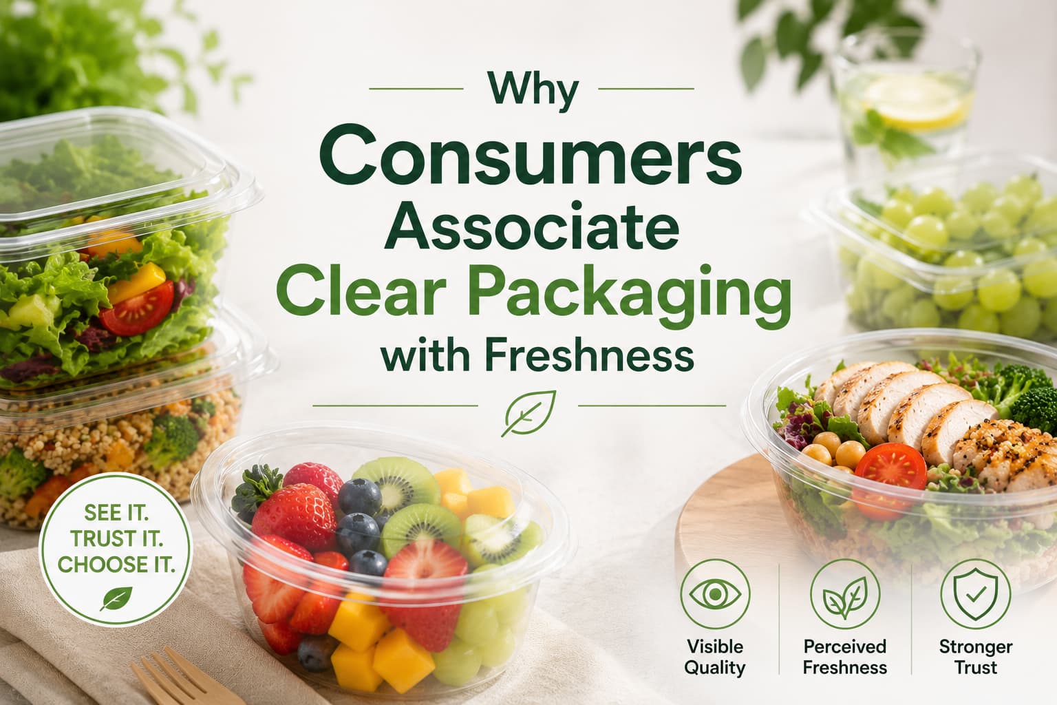 Why Consumers Associate Clear Packaging with Freshness